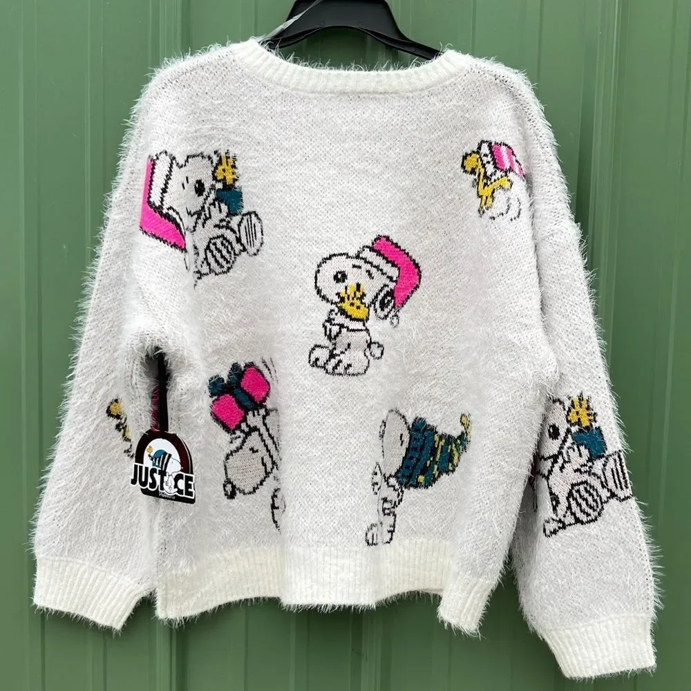 Girls Justice x Snoopy Collab Sweater Shirt Size XLP
